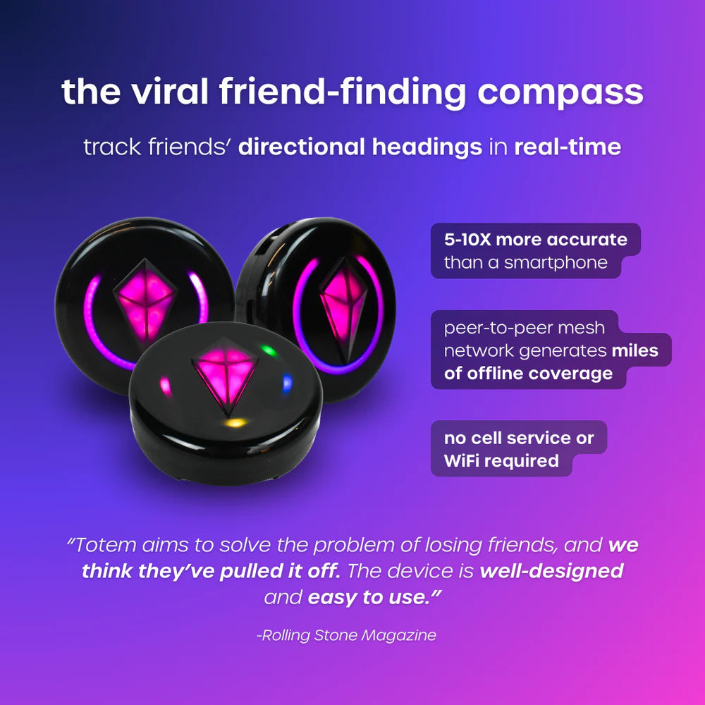 Totem Compass – The Friend-Finding Festival Device Rental