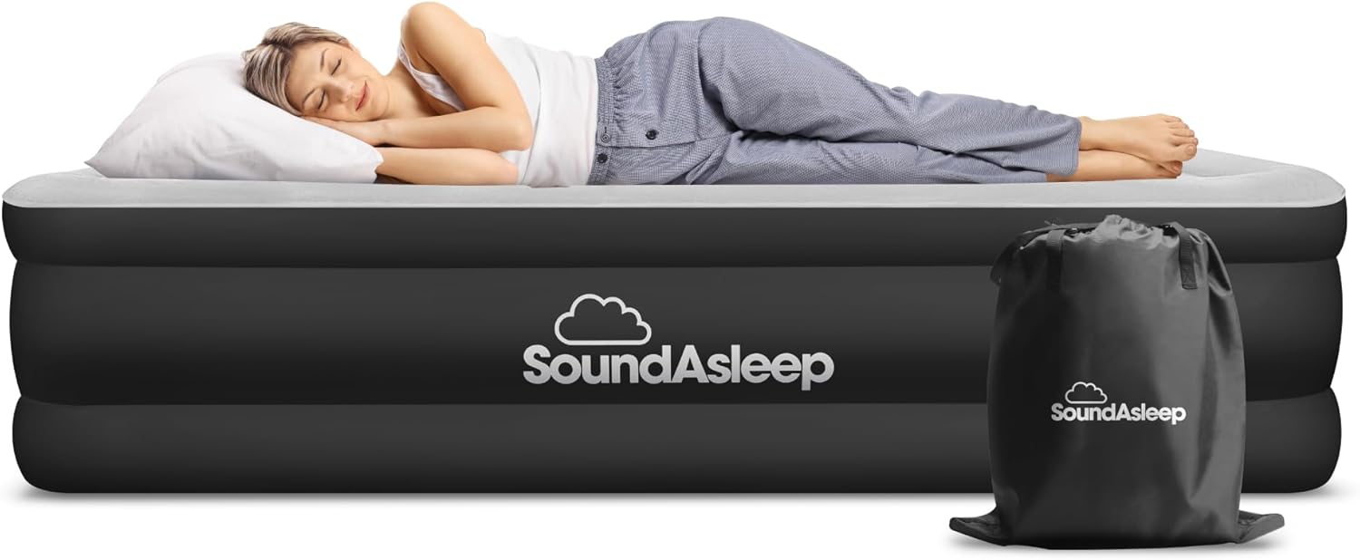 Queen Air Mattress Rental – SoundAsleep Dream Series (Double Height)