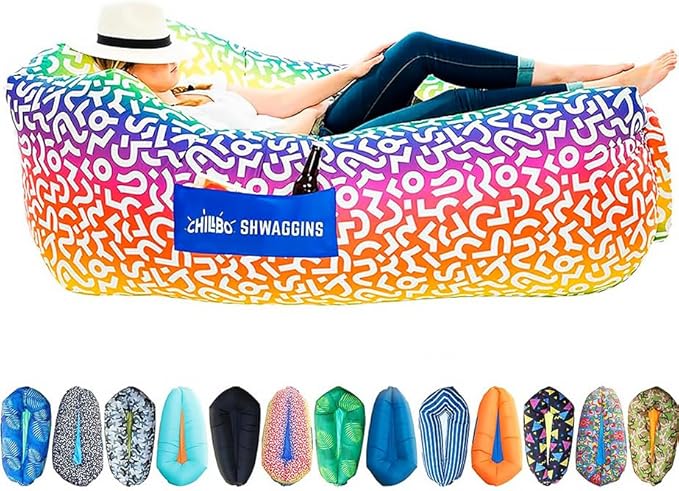 Chillbo Inflatable Couch — Festival Lounger for 3 (No Pump Needed)