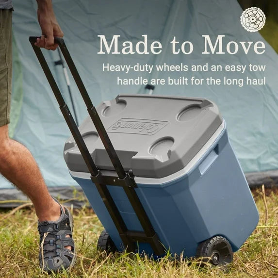 Coleman 316 Series 60QT Hard Chest Wheeled Cooler – Lakeside Blue