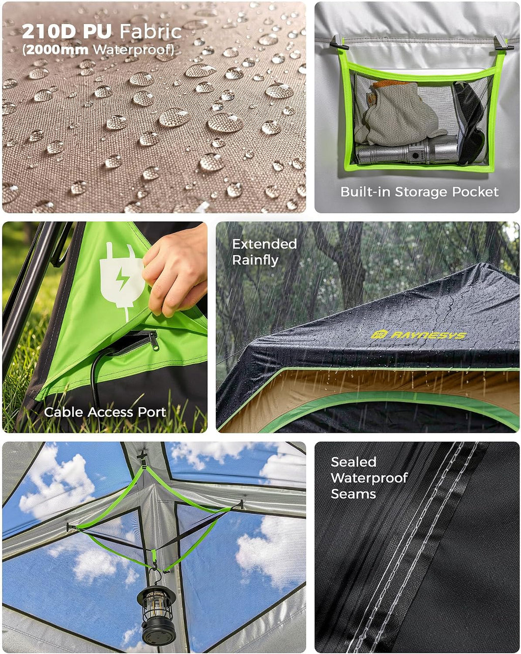 4-Person Instant Cabin Tent — Festival Ready (60-Sec Setup)