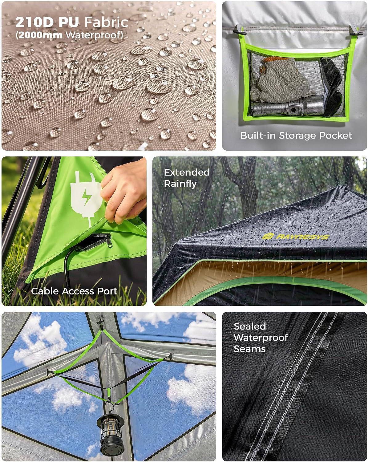 4-Person Instant Cabin Tent — Festival Ready (60-Sec Setup)